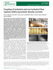 Research paper thumbnail of Coupling of turbulent and non-turbulent flow regimes within pyroclastic density currents