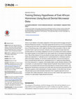 Research paper thumbnail of Testing dietary hypotheses of East African hominines using buccal dental microwear data