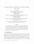 Research paper thumbnail of On some Ramsey and Turán-type numbers for paths and cycles