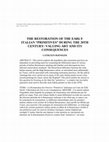 Research paper thumbnail of The Restoration of the Early Italian" Primitives" during the 20th Century: Valuing Art and Its Consequences