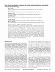 Research paper thumbnail of Use of the fast Hartley transform for efficient 3D convolution in calculation of radiation dose