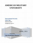 Research paper thumbnail of International Security MOSES DACHEN