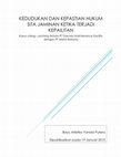 Research paper thumbnail of Kedudukan dan Kepastian Hukum Sita Jaminan Ketika Terjadi Kepailitan