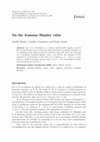 Research paper thumbnail of On the Aumann-Shapley value