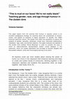 Research paper thumbnail of "This is mud on our faces! We're not really black!" Teaching gender, race, and age through humour in The Golden Girls