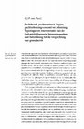 Research paper thumbnail of Pachtboek, pachtcontract, legger, pachtrekening-courant en rekening. Typologie en interpretatie van de laat-middeleeuwse bronnensoorten met betrekking tot de verpachting van grondbezit