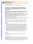 Research paper thumbnail of A comparison of EPI sampling, probability sampling, and compact segment sampling methods for micro and small enterprises