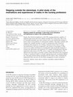 Research paper thumbnail of Stepping outside the stereotype. A pilot study of the motivations and experiences of males in the nursing profession