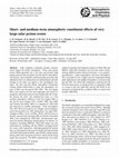 Research paper thumbnail of Short- and medium-term atmospheric constituent effects of very large solar proton events