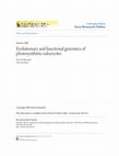 Research paper thumbnail of Evolutionary and functional genomics of photosynthetic eukaryotes