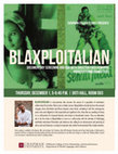 Research paper thumbnail of "Blaxploitalian" Documentary screening and Q&A with Fred Kuwornu