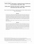 Research paper thumbnail of Políticas públicas educacionais e avaliações docentes:Considerações acerca de Brasil e Chile (1990 – 2010)