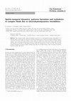 Research paper thumbnail of Spatio-temporal dynamics, patterns formation and turbulence in complex fluids due to electrohydrodynamics instabilities