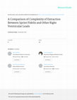 Research paper thumbnail of A Comparison of Complexity of Extraction Between Sprint Fidelis and Other Right Ventricular Leads