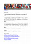 Research paper thumbnail of Expressions politiques de l'imaginaire contemporain