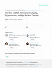 Research paper thumbnail of The Role of DNA Methylation in Aging, Rejuvenation, and Age-Related Disease