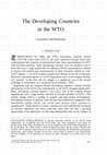 Research paper thumbnail of The Developing Countries in the WTO