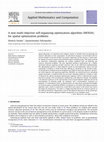 Research paper thumbnail of A new multi-objective self-organizing optimization algorithm (MOSOA) for spatial optimization problems