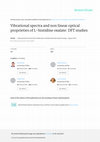 Research paper thumbnail of Vibrational spectra and non linear optical proprieties of l-histidine oxalate: DFT studies