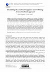 Research paper thumbnail of Elucidating the constructs happiness and wellbeing: A mixed-methods approach