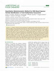 Research paper thumbnail of Quantitative Bioluminometric Method for DNA-Based Species/Varietal Identification in Food Authenticity Assessment