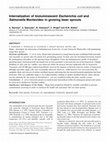 Research paper thumbnail of Internalization of bioluminescent Escherichia coli and Salmonella Montevideo in growing bean sprouts