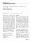 Research paper thumbnail of Use of lambda DNA as a marker to assess DNA stability in olive oil during storage