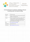 Research paper thumbnail of On the performance of multiuser scheduling with post-examining under non-identical fading