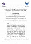 Research paper thumbnail of A Comparison of the Building External Wall Materials and Their Combination with Vegetation Containers to Reduce Energy Consumption