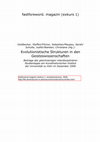 Research paper thumbnail of Evolutionistische Strukturen in den Geisteswissenschaften