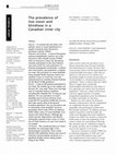 Research paper thumbnail of The prevalence of low vision and blindness in a Canadian inner city