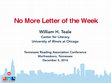 Research paper thumbnail of No More Letter of the Week