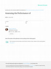 Research paper thumbnail of Assessing the Performance of