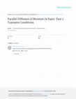 Research paper thumbnail of Parallel diffusion of moisture in paper. Part 2: Transient conditions