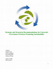 Research paper thumbnail of Strategic and Structural Recommendations for University Governance Practices Promoting Sustainability