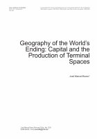 Research paper thumbnail of Geography of the World’s Ending: Capital and the Production of Terminal Spaces