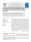 Research paper thumbnail of Are rare species rare or just overlooked? Assessing the distribution of the freshwater bryozoan, Lophopus crystallinus