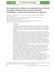 Research paper thumbnail of The simultaneous inference of zooplanktivorous fish and macrophyte density from sub-fossil cladoceran assemblages: a multivariate regression tree approach