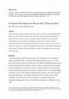 Research paper thumbnail of In Search of the Super-Rich: Who Are They? Where Are They?