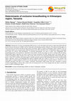 Research paper thumbnail of Determinants of exclusive breastfeeding in Kilimanjaro region, Tanzania