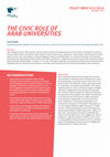 Research paper thumbnail of The Civic Role of Arab Universities