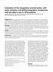 Research paper thumbnail of Evaluation of the ulnopalmar arterial arches with pulse oximetry and plethysmography: Comparison with the Allen's test in 1010 patients