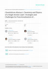 Research paper thumbnail of Chemistry and physics of a single atomic layer: strategies and challenges for functionalization of graphene and graphene-based materials