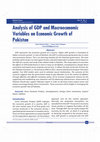 Research paper thumbnail of Analysis of GDP and Macroeconomic Variables on Economic Growth of Pakistan