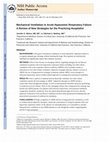 Research paper thumbnail of Mechanical Ventilation in Acute Hypoxemic Respiratory Failure: A Review of New Strategies for the Practicing Hospitalist