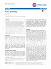 Research paper thumbnail of Pulse oximetry