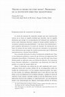 Research paper thumbnail of Giancarlo Corsi - ‘Hacer lo mismo de otro modo’: problemas de la distinción directriz medio/forma