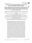 Research paper thumbnail of Antibiotic, cytotoxic and enzyme inhibitory activity of crude extracts from Brazilian marine invertebrates