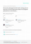 Research paper thumbnail of [Economic damage level for leaf-cutting ants in function of the productivity index of eucalyptus plantations in an Atlantic Forest region]