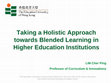 Research paper thumbnail of Lim, C.P. (2016). Taking a Holistic Approach Towards Blended Learning in Higher Education Institutions. Blended Learning Asia. Singapore: 15-16 June 2016.